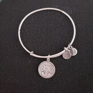 ALEX & ANI SILVER ELEPHANT CHARM BRACELET Bangle Strong Kind    23